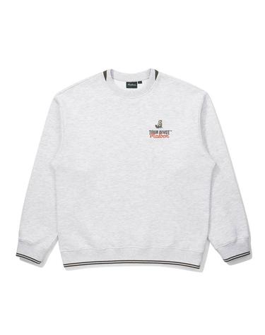 [밀라코/국내발송] 말본  프렌치 테리 맨투맨 MELANGE GRAY  M6121LFS02MGR