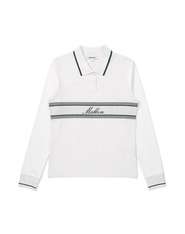 [밀라코/국내발송] 말본 기모 골지 니트 카라 티셔츠 IVORY  M5322PKT13IVY