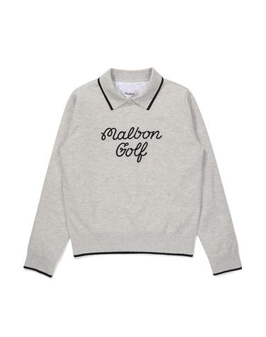 [밀라코/국내발송] 말본  골프 방풍 니트 MELANGE GRAY  M5422PKT54MGR