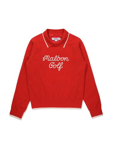 [밀라코/국내발송] 말본  골프 방풍 니트 RED  M5422PKT54RED