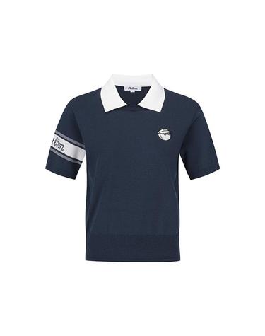 [밀라코/국내발송] 말본  스카시 니트 반팔 폴로 스웨터 NAVY  M6222PKT51NVY
