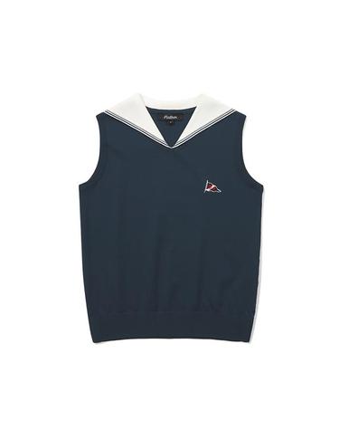 [밀라코/국내발송] 말본  세일러 카라 니트 베스트 NAVY  M6122PKV11NVY