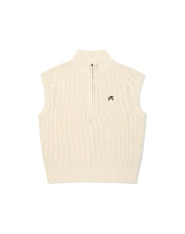 [밀라코/국내발송] 말본 IVA 세미 루즈핏 니트 베스트 CREAM  M6112LKV10CRM