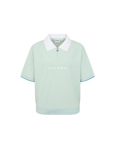 [밀라코/국내발송] 말본골프 여성 크롭 와플 티셔츠 LIGHT MINT  M6222PTS51MTL