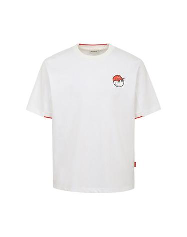 [밀라코/국내발송] 말본골프 버킷 쿠바 유니 티셔츠 OFF WHITE M6223PRS44OWT
