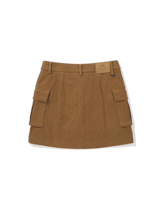말본골프 [밀라코/국내발송] 말본골프 카고 코듀로이 스커트 BEIGE M5322PSK19BEI 착용컷