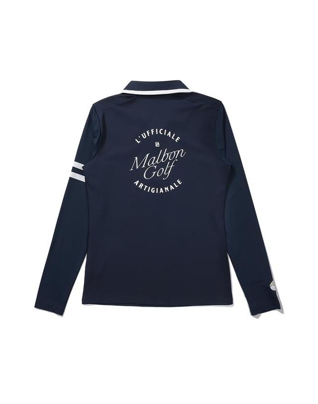 말본골프 [밀라코/국내발송] 말본골프 냉감 하이브리드 긴팔 티셔츠 NAVY M5222PTL33NVY 착용컷