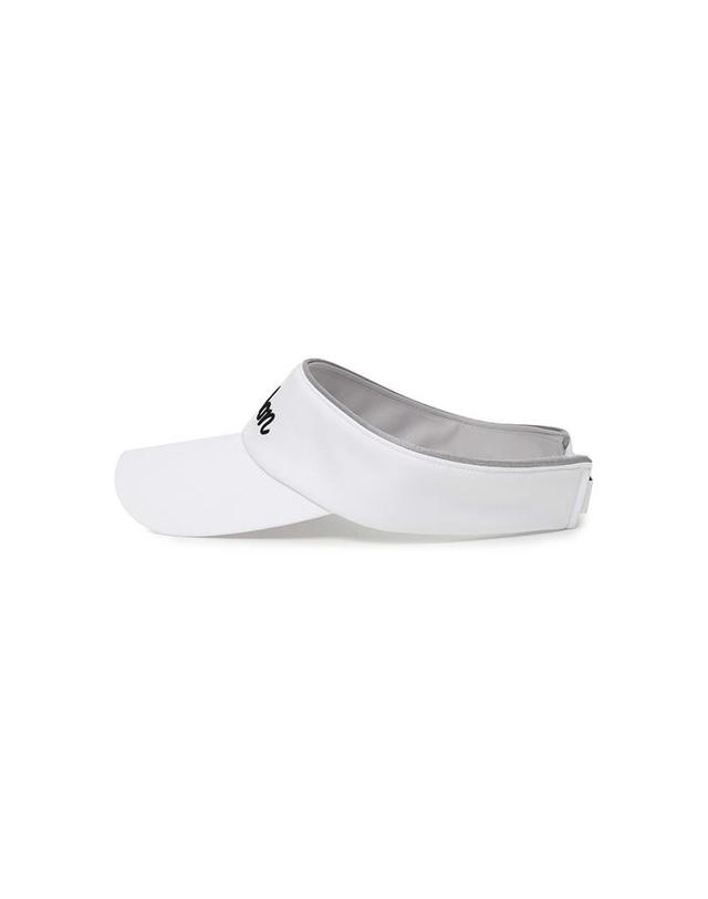 말본골프 [밀라코/국내발송] 말본 사이드 패널 볼마커 바이저 OFF WHITE M6141PVS02OWT 착용컷