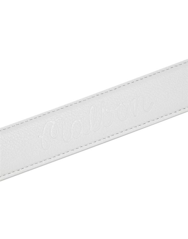 말본골프 [밀라코/국내발송] 말본 M 로고 장식 벨트 OFF WHITE M6143PBT01OWT 착용컷