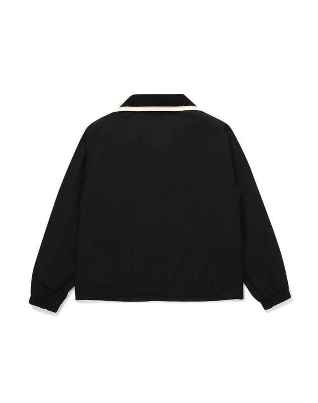 말본골프 [밀라코/국내발송] 말본 니트에리 웜 라이닝 아노락 BLACK M5422PJK52BLK 착용컷