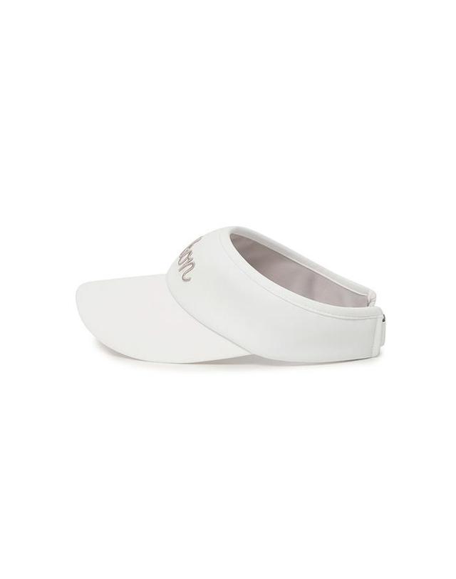말본골프 [밀라코/국내발송] 말본 사이드 패널 볼마커 바이저 OFF WHITE M6142PVS01OWT 착용컷