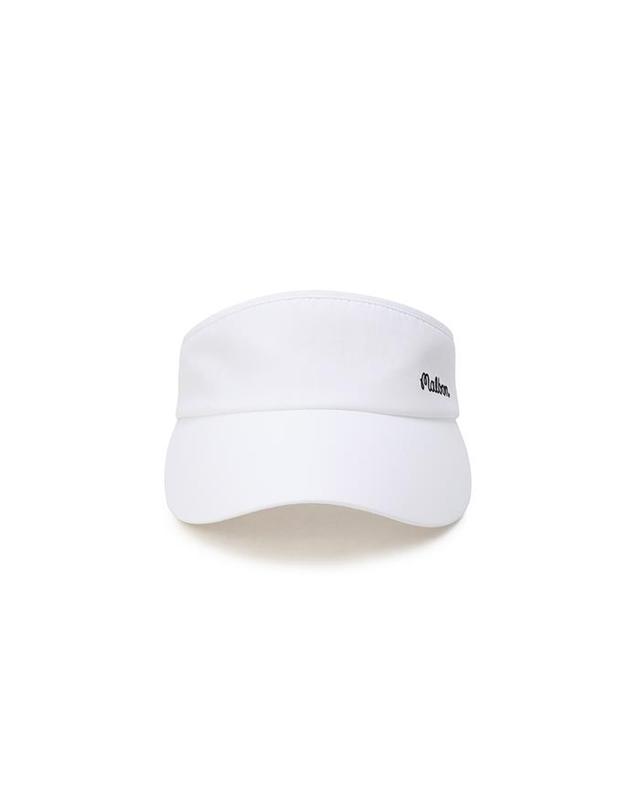 말본골프 [밀라코/국내발송] 말본 리본 바이저 OFF WHITE M6142PVS04OWT 착용컷
