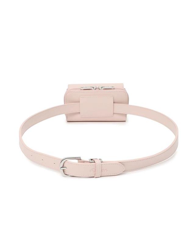 말본골프 [밀라코/국내발송] 말본 M 로고 볼마커 벨트백 PINK M6142PBT04PNK 착용컷