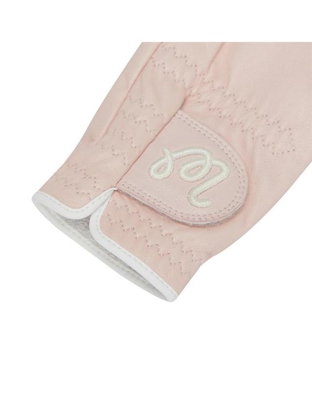 말본골프 [밀라코/국내발송] 말본 M 자수 로고 왼손 장갑 PINK M6143PGL01PNK 착용컷