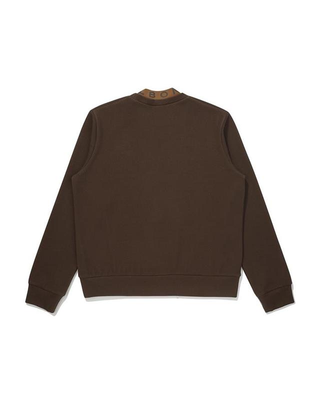 말본골프 [밀라코/국내발송] 말본 이중 모크넥 로고 티셔츠 BROWN M5422PTL51BRN 착용컷