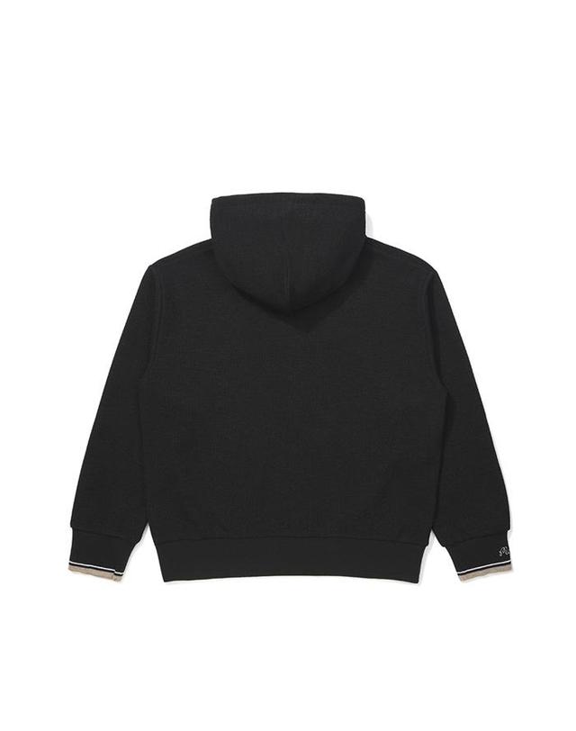 말본골프 [밀라코/국내발송] 말본 니트라이크 하프집업 후드 맨투맨 BLACK M6122PFS11BLK 착용컷