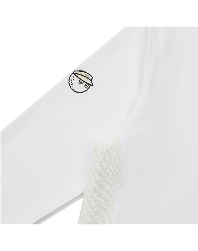 말본골프 [밀라코/국내발송] 말본 스프링 모크넥 베이스 레이어 WHITE M6122PIN13WHT 착용컷