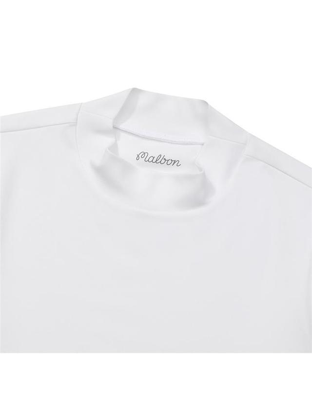 말본골프 [밀라코/국내발송] 말본 스프링 모크넥 베이스 레이어 WHITE M6122PIN13WHT 착용컷