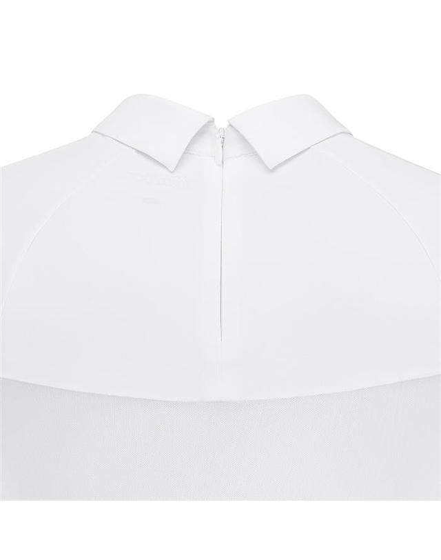 말본골프 [밀라코/국내발송] 말본 카라 쿨링 이너 베이스 레이어 WHITE M6122PIN15WHT 착용컷