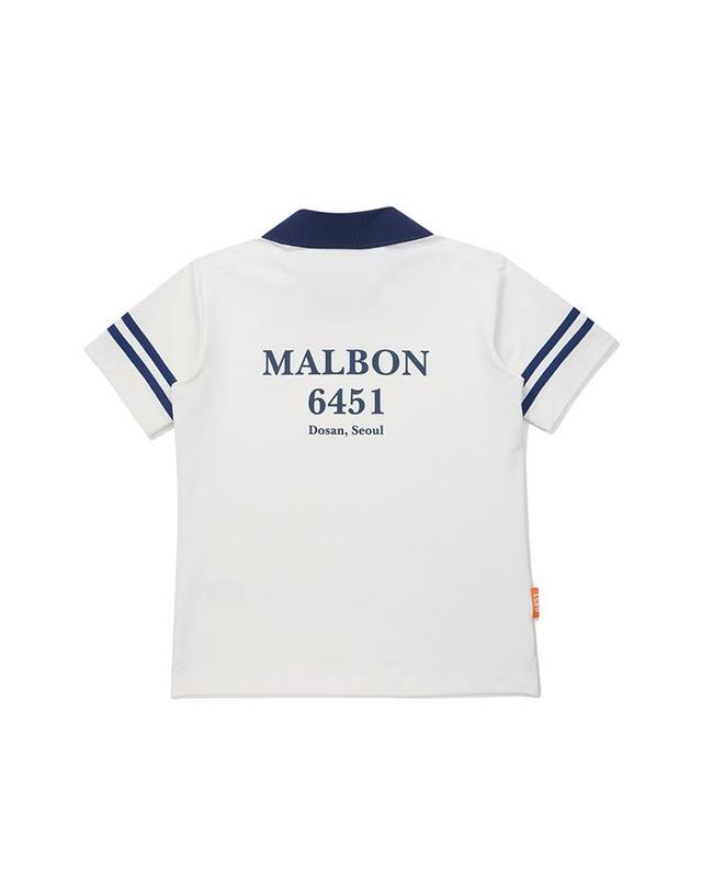 말본골프 [밀라코/국내발송] 말본 도산 폴로 버킷 티셔츠 OFF WHITE M5322PTS91OWT 착용컷