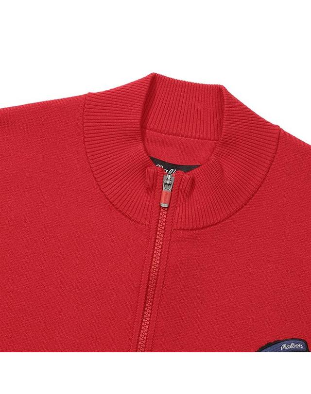 말본골프 [밀라코/국내발송] 말본 니트 풀집업 자켓 RED M6121PKO01RED 착용컷