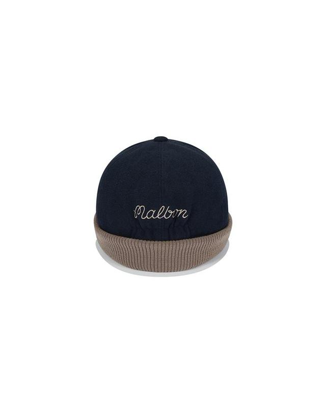 말본골프 [밀라코/국내발송] 말본 버킷 니트 이어머프 볼캡 NAVY M5441PCP09NVY 착용컷