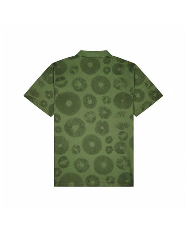 말본골프 [밀라코/국내발송] 말본 프린트 피케티 OLIVE M5411LTS10OLV 착용컷