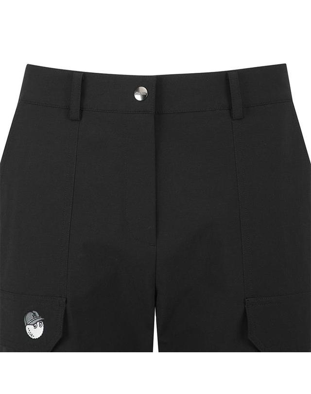 말본골프 [밀라코/국내발송] 말본 카고 포켓 테이퍼드 팬츠 BLACK M6122PPT16BLK 착용컷