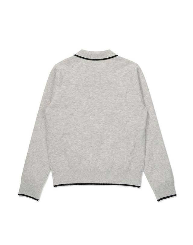 말본골프 [밀라코/국내발송] 말본 골프 방풍 니트 MELANGE GRAY M5422PKT54MGR 착용컷