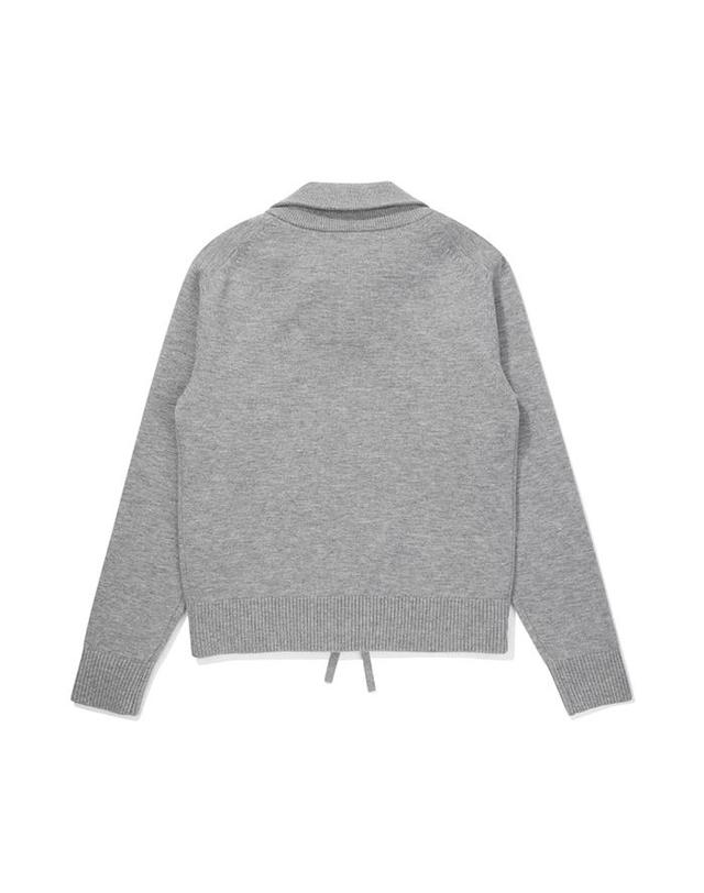 말본골프 [밀라코/국내발송] 말본 방풍 풀오버 니트 MELANGE GRAY M5422PKT52MGR 착용컷