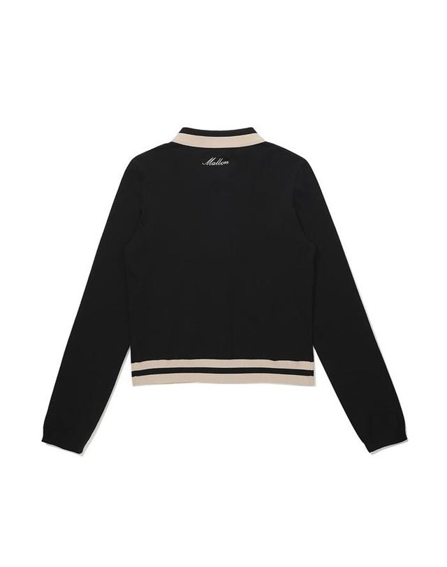 말본골프 [밀라코/국내발송] 말본 데이지 니트 탑 BLACK M5312LKT32BLK 착용컷