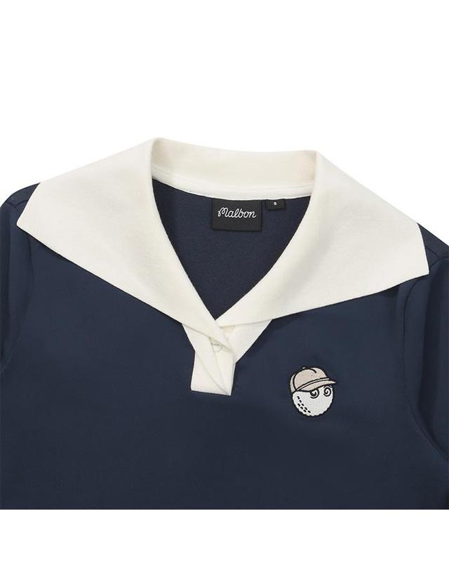 말본골프 [밀라코/국내발송] 말본 니트 카라티 NAVY M6122PKT14NVY 착용컷