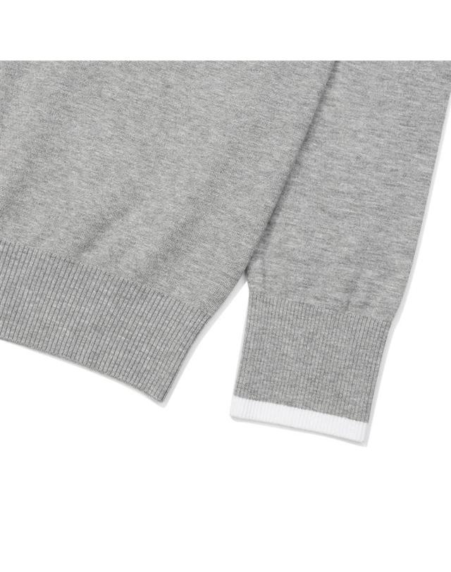 말본골프 [밀라코/국내발송] 말본 더블 니트 믹스 조직 풀오버 GRAY M6122PKT12GRY 착용컷