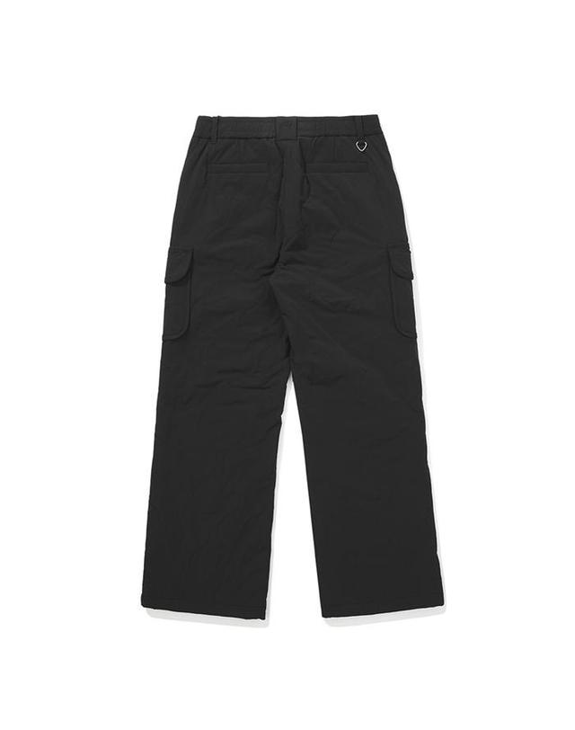 말본골프 [밀라코/국내발송] 말본 카고 스트레이트 핏 퀄팅 팬츠 BLACK M5422PPT56BLK 착용컷