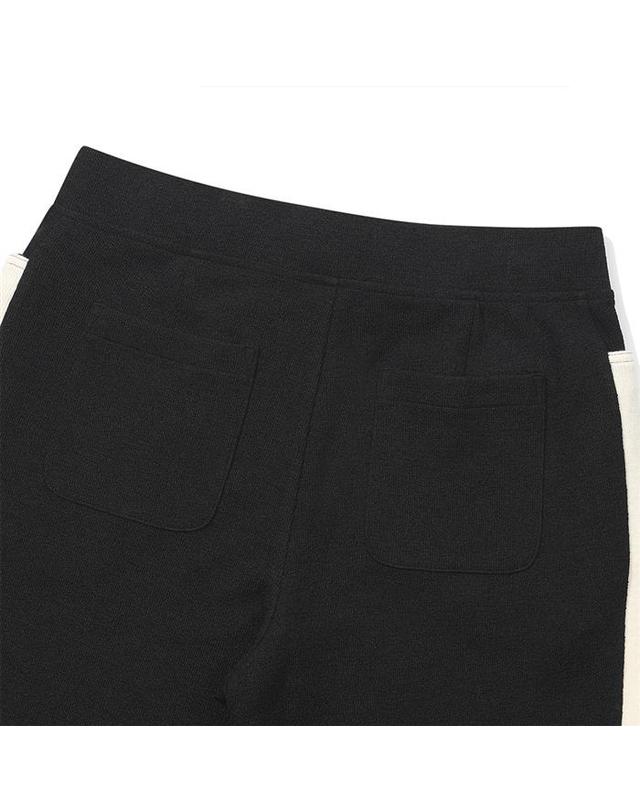 말본골프 [밀라코/국내발송] 말본 니트라이크 와이드 부츠컷 팬츠 BLACK M6122PPT11BLK 착용컷