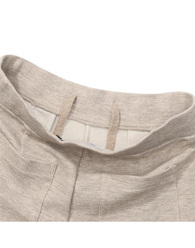 말본골프 [밀라코/국내발송] 말본 니트라이크 와이드 부츠컷 팬츠 BEIGE M6122PPT11BEI 착용컷