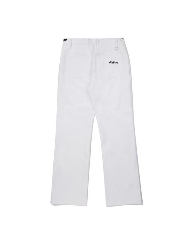 말본골프 [밀라코/국내발송] 말본 세미 부츠컷 골프 팬츠 WHITE M6122PPT14WHT 착용컷