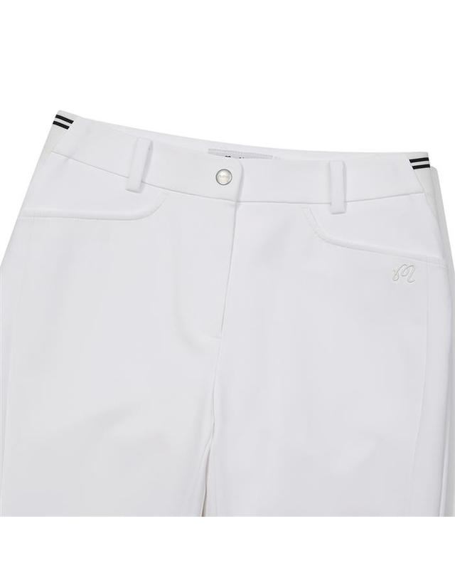 말본골프 [밀라코/국내발송] 말본 세미 부츠컷 골프 팬츠 WHITE M6122PPT14WHT 착용컷