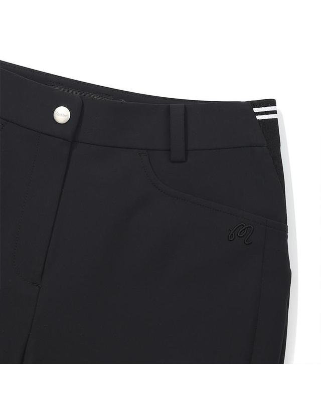 말본골프 [밀라코/국내발송] 말본 세미 부츠컷 골프 팬츠 BLACK M6122PPT14BLK 착용컷