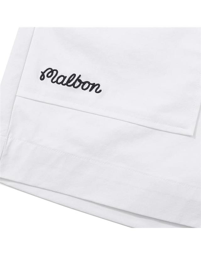 말본골프 [밀라코/국내발송] 말본 이중직 3부 반바지 OFF WHITE M6122PHP11OWT 착용컷
