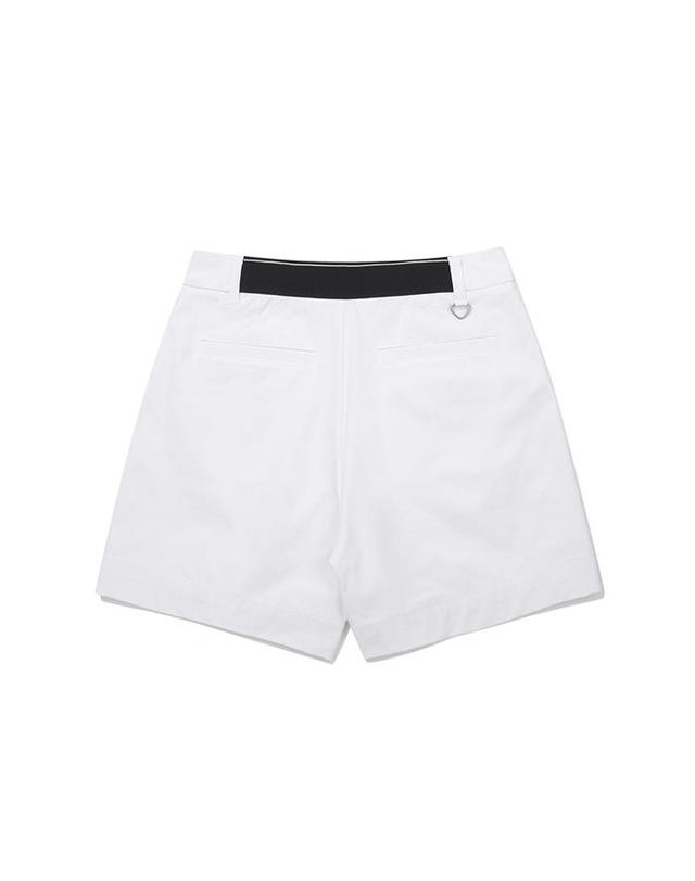 말본골프 [밀라코/국내발송] 말본 이중직 3부 반바지 OFF WHITE M6122PHP11OWT 착용컷
