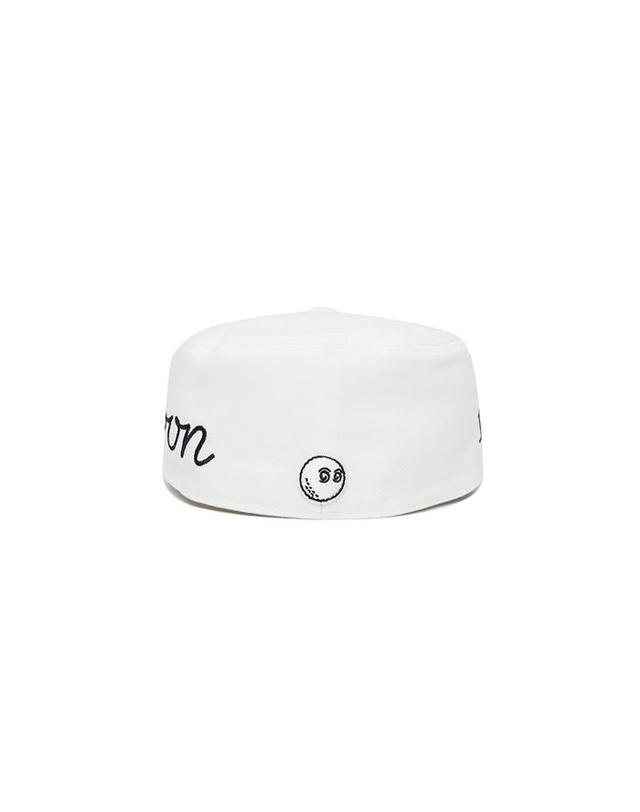 말본골프 [밀라코/국내발송] 말본 필박스 볼캡 OFF WHITE M6243PCP14OWT 착용컷