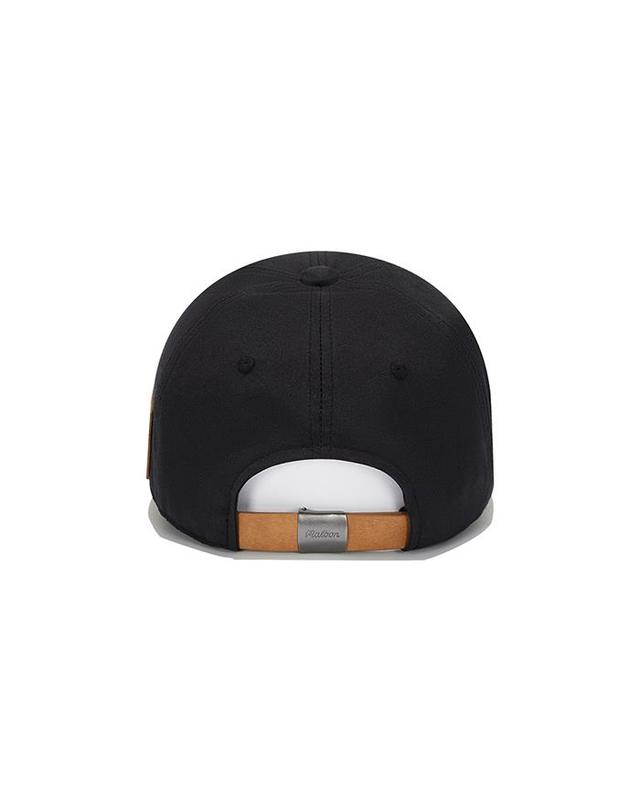 말본골프 [밀라코/국내발송] 말본 가죽패치 베이직 볼캡 BLACK M6143PCP03BLK 착용컷