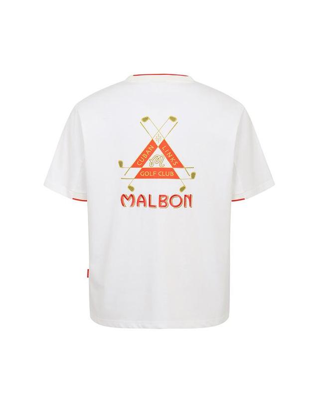 말본골프 [밀라코/국내발송] 말본골프 버킷 쿠바 유니 티셔츠 OFF WHITE M6223PRS44OWT 착용컷