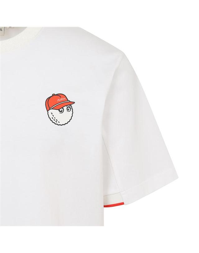 말본골프 [밀라코/국내발송] 말본골프 버킷 쿠바 유니 티셔츠 OFF WHITE M6223PRS44OWT 착용컷