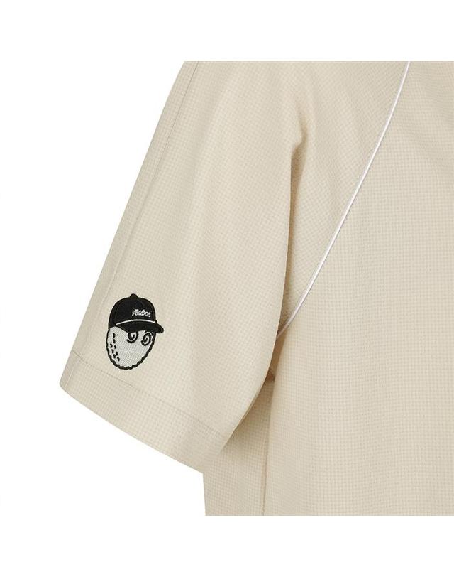 말본골프 [밀라코/국내발송] 말본골프 시어서커 아노락 BEIGE M6221PPI40BEI 착용컷