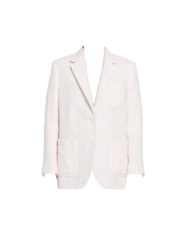 [밀라코/국내발송] 톰브라운 체크 트위드 크롭 자켓 FBC779H 08110 680