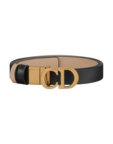 [밀라코/국내발송] 디올 20mm 리버시블 새들 스무스 카프스킨 벨트 블랙 파우더 베이지 B0335CWGA_M220