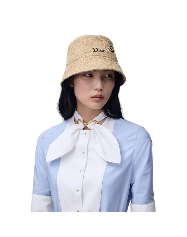 디올 [밀라코/국내발송] 디올 테디 디 까나쥬 좁은 챙 버킷모자 CPB06223XEMC_C100 착용컷