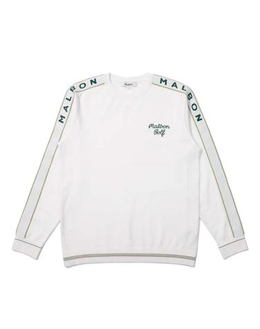 [밀라코/국내발송] 말본 골프 아모사 라운드 긴팔 니트 M4121PKT03OWT